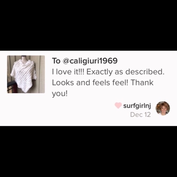 New! Wine Fur Poncho - Picture 7 of 7